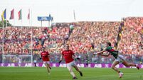 GAA All-Ireland Senior Football Championship Semi-Final Mayo vs Louth Kobe McDonald in action 11/7/2026