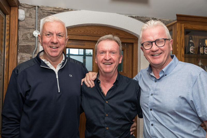 Ger Cunningham, Tony O'Sullivan and Pat Hartnett, who were all members of the 1986 team. Picture: David Creedon
