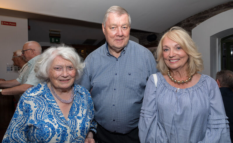 Louise Clifford, Fr Pat Barry and Audrey Clifford at the reunion. Picture: David Creedon