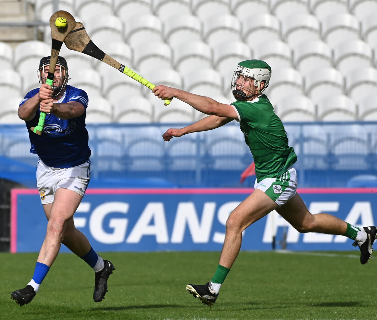 Ballinhassig's Michael Collins shoots from Ballincollig's David O'Leary last season. Picture: Eddie O'Hare Ballinhassig's Michael Collins shoots from Ballincollig's David O'Leary last season. Picture: Eddie O'Hare