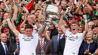 Jordan Flynn and Kobe McDonald lift the Sam Maguire Cup 26/7/2026