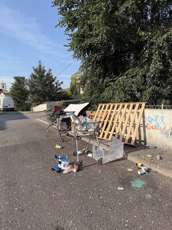 Illegal dumping in Orchard Court Estate, Blackpool