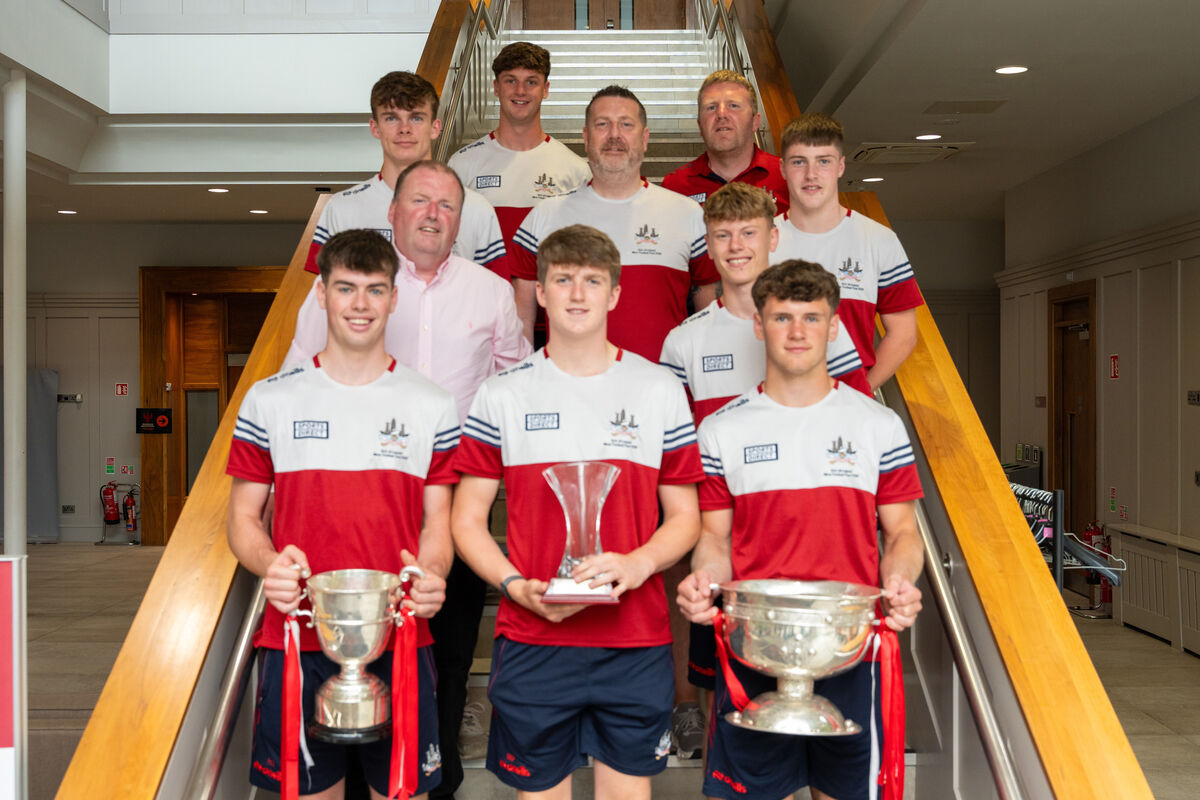 Members of the Cork minor All-Ireland winning team at the Rebel Óg monthly awards presentation at the Clayton Hotel, Silversprings .	Picture: Noel Sweeney
                    