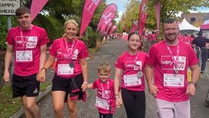 <p>Lorraine Kirby and her husband Adrian with children Sean, Saoirse and Jaxon</p>