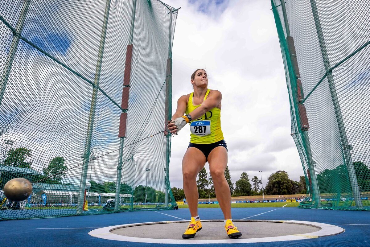 Nicola Tuthill wins her 5th Senior title in the Women’s Hammer Throw Nicola Tuthill wins her 5th Senior title in the Women’s Hammer Throw