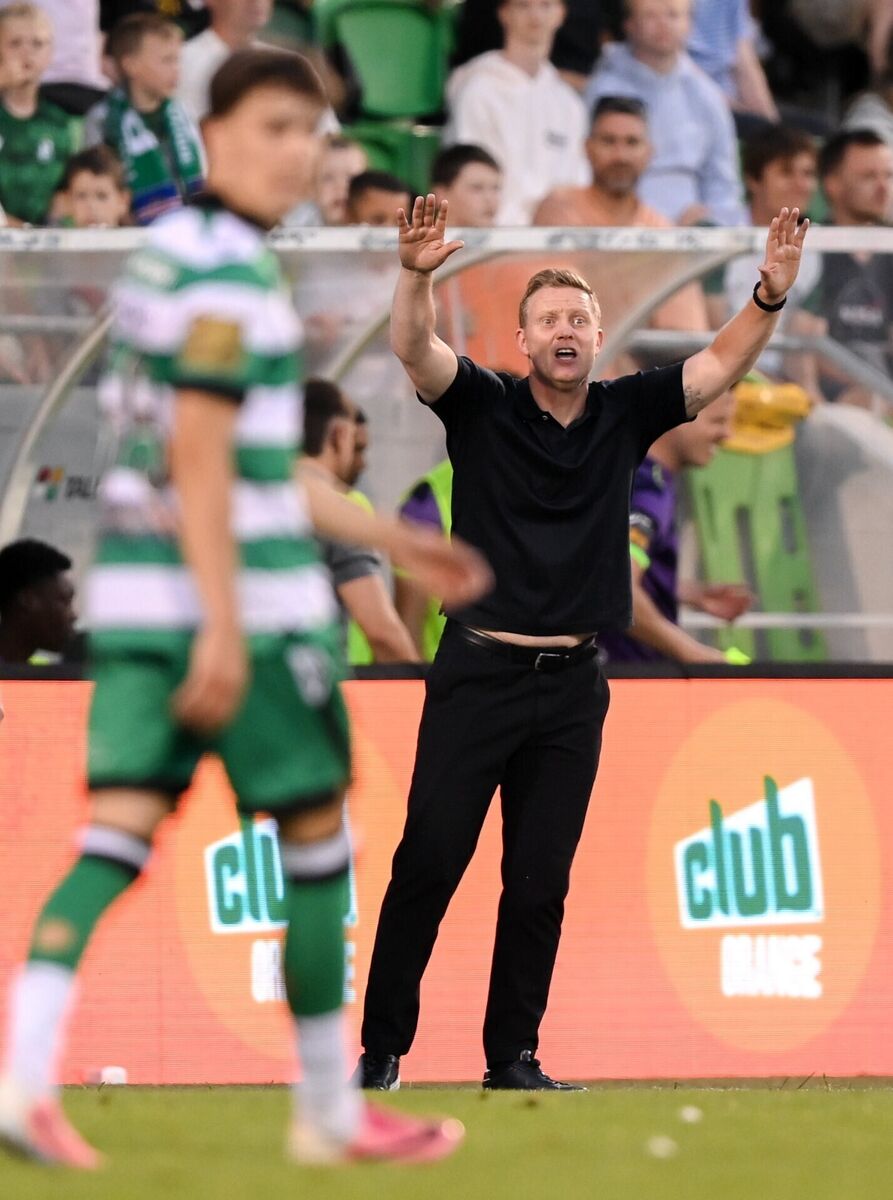 Cork City manager Barry Robson during the Club Orange Men’s FAI Cup second round match between Shamrock Rovers and Cork City at Tallaght Stadium in Dublin. Picture: Stephen McCarthy/Sportsfile