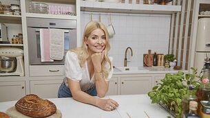 Holly Willoughby drinks wine and giggles over sexual innuendo in TV return Holly Willoughby drinks wine and giggles over sexual innuendo in TV return