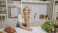 Holly Willoughby drinks wine and giggles over sexual innuendo in TV return