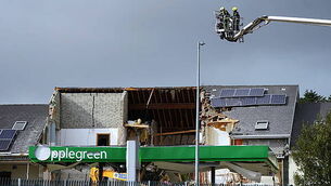 Explosion at Donegal service station