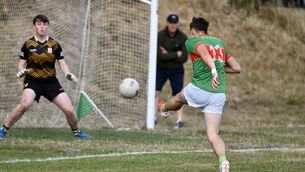 <p>Jack Byerley scores a goal for Clonakilty. Picture: Larry Cummins</p> <p>Jack Byerley scores a goal for Clonakilty. Picture: Larry Cummins</p>