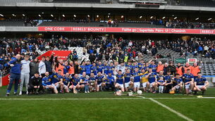 <p> Celebrations for Kilshannig after beating Ballinora in last year's Co-op SuperStores JAHC final. Picture: Larry Cummins</p>