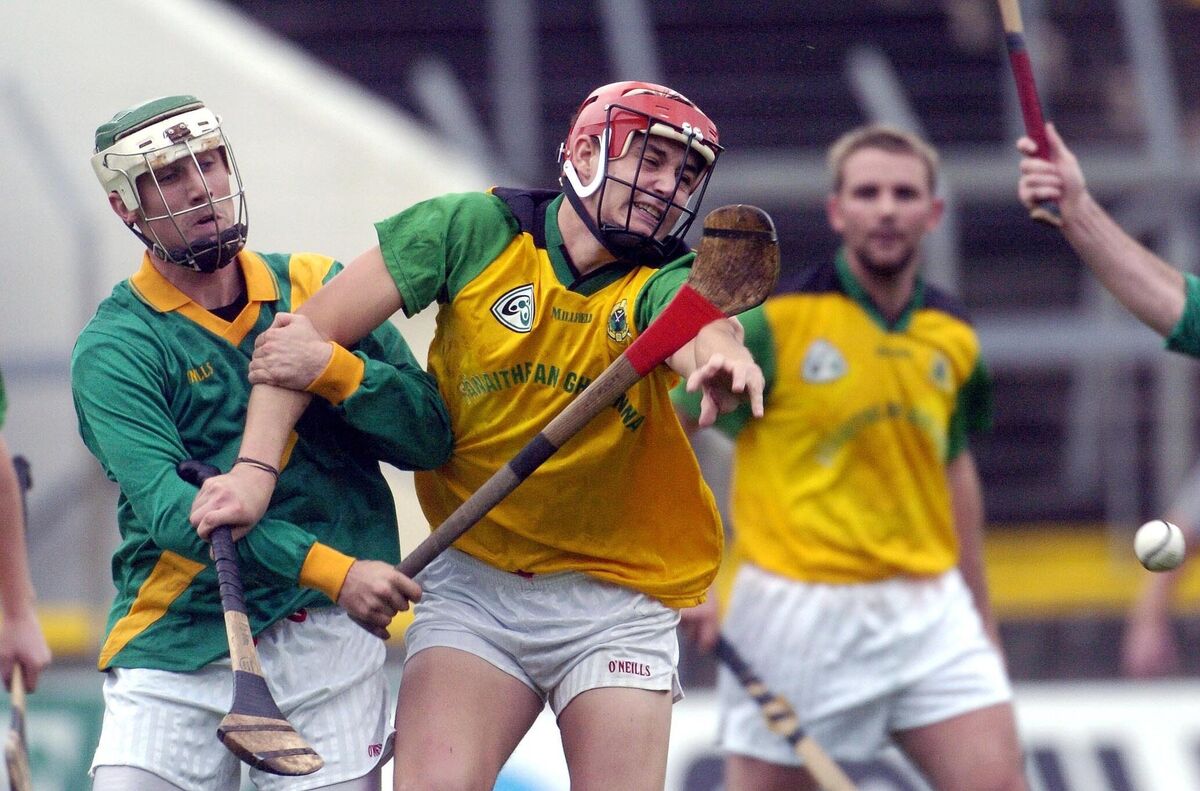 Glen Rovers defender Paul O'Brien challenged by Blackrock forward David Cashman in 2004. Picture: Des Barry Glen Rovers defender Paul O'Brien challenged by Blackrock forward David Cashman in 2004. Picture: Des Barry