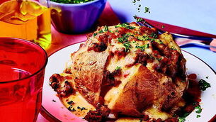Lasagne-style jacket potato recipe