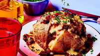 Lasagne-style jacket potato recipe