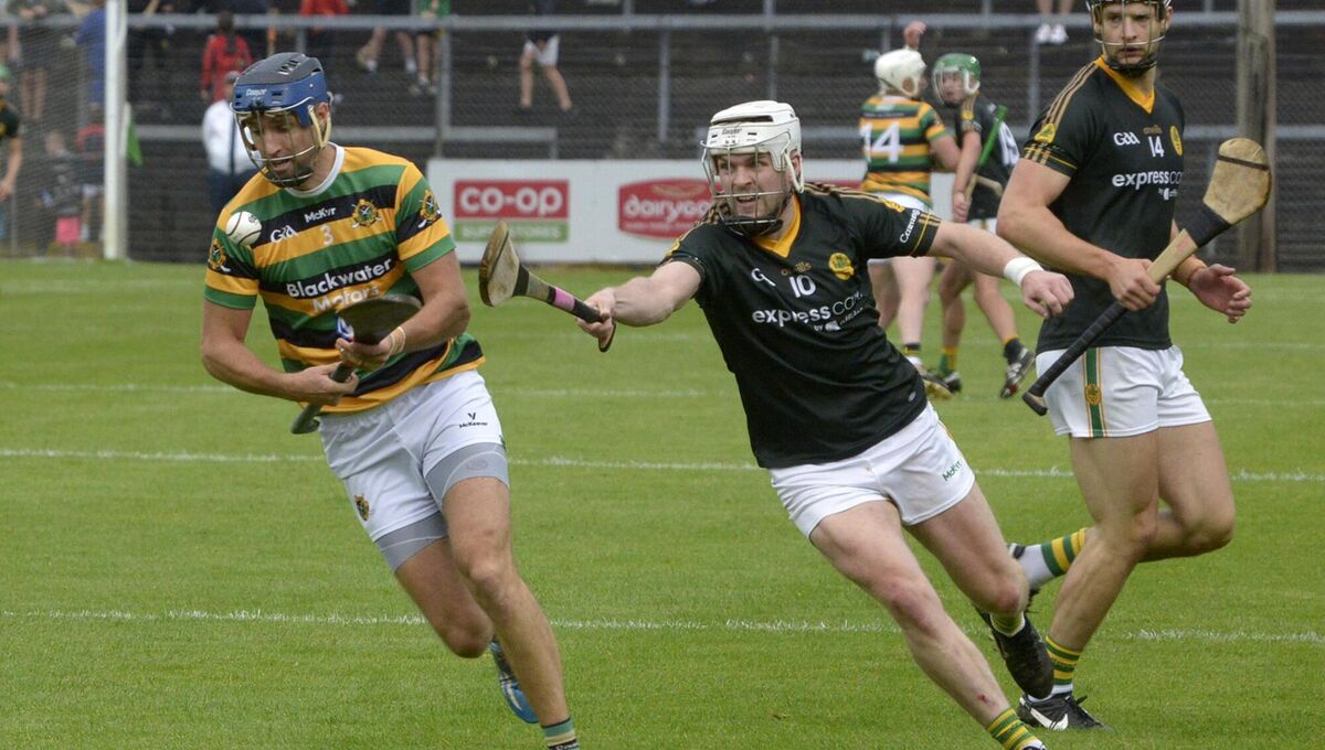 Blackrock's Daniel Meaney tackling Glen Rovers' Stephen McDonnell in 2023. Picture: Denis Boyle Blackrock's Daniel Meaney tackling Glen Rovers' Stephen McDonnell in 2023. Picture: Denis Boyle