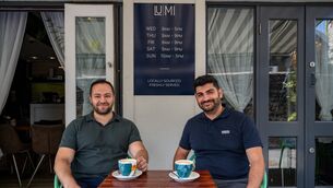 <p>Ali Fincan and Halit Aker, owners of Lumi Café. They employ four staff in the kitchen and nine altogether.<span class="contextmenu emphasis CaptionCredit"> Picture: Chani Anderson</span>
</p> <p>Ali Fincan and Halit Aker, owners of Lumi Café. They employ four staff in the kitchen and nine altogether.<span class="contextmenu emphasis CaptionCredit"> Picture: Chani Anderson</span>
</p>
