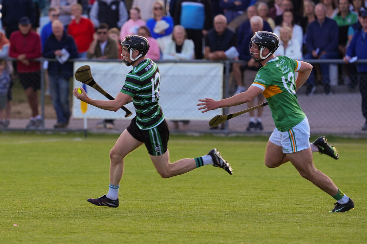Douglas’ Mark O'Brien sails past Newtownshandrum’s Turlough O’Neill. Picture: Noel Sweeney Douglas’ Mark O'Brien sails past Newtownshandrum’s Turlough O’Neill. Picture: Noel Sweeney