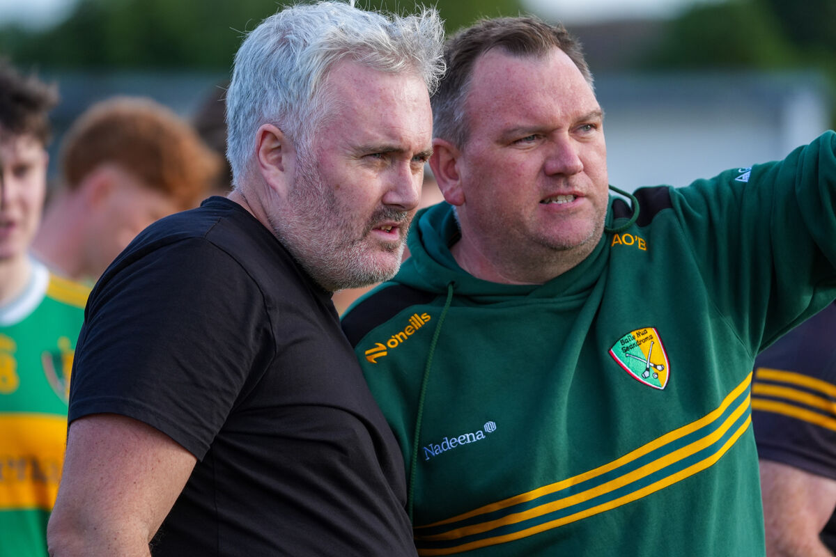 Newtownshandrum manager Gerdy O’Mahony with selector Alan O’Brien. Picture: Noel Sweeney Newtownshandrum manager Gerdy O’Mahony with selector Alan O’Brien. Picture: Noel Sweeney