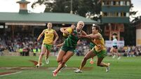 Australia defeat Ireland in first international AFLW clash Australia defeat Ireland in first international AFLW clash