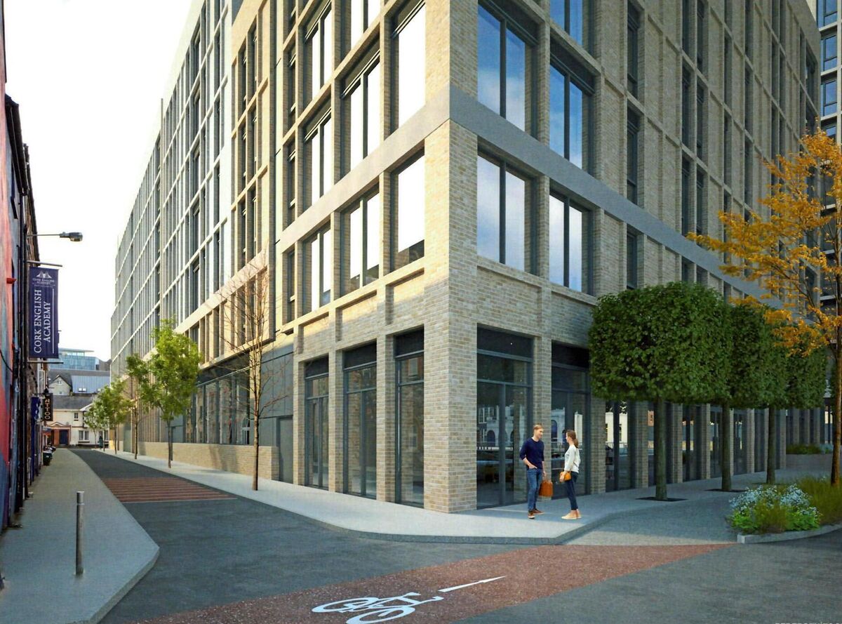 The amended version of the proposed student accommodation building on Sullivan's Quay The amended version of the proposed student accommodation building on Sullivan's Quay