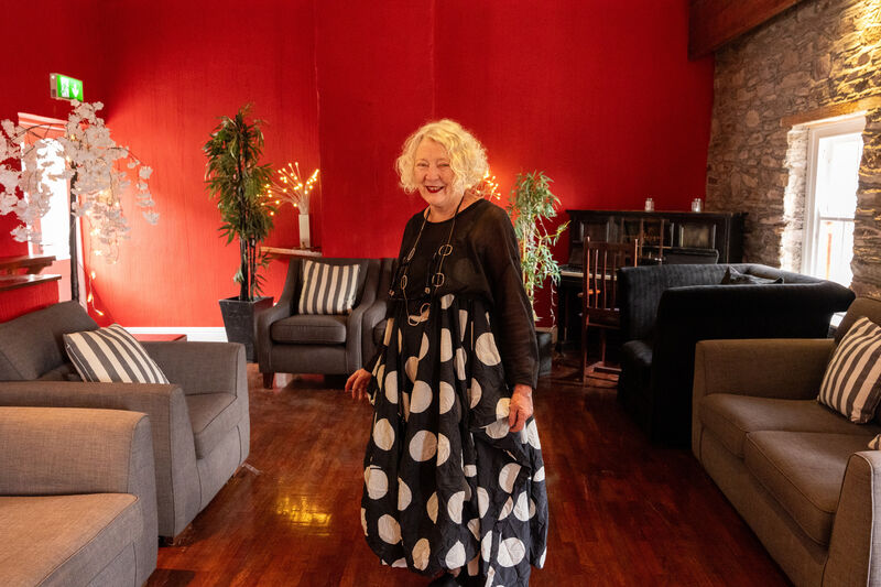 Geraldine in the upstairs section of the ‘shebeen’. Picture by Noel Sweeney Geraldine in the upstairs section of the ‘shebeen’. Picture by Noel Sweeney