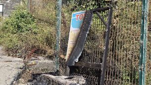 <p>The burnedout community toy box at Myrtleville Beach</p>