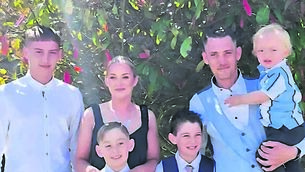 <p>Barry Daly with his partner Katie O’Reilly and their children.</p> <p>Barry Daly with his partner Katie O’Reilly and their children.</p>