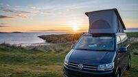 VW Campervan at the Beach
