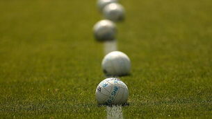 Inpho A view of footballs before the game 4/6/2023