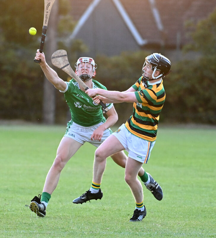 Glen Rovers' Cian O'Brien clears from Ballincollig's Eanna Hurney. Picture: Eddie O'Hare Glen Rovers' Cian O'Brien clears from Ballincollig's Eanna Hurney. Picture: Eddie O'Hare