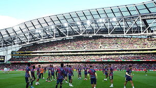 85494842 Arsenal v Real Betis - Pre Season Friendly - Aviva Stadium