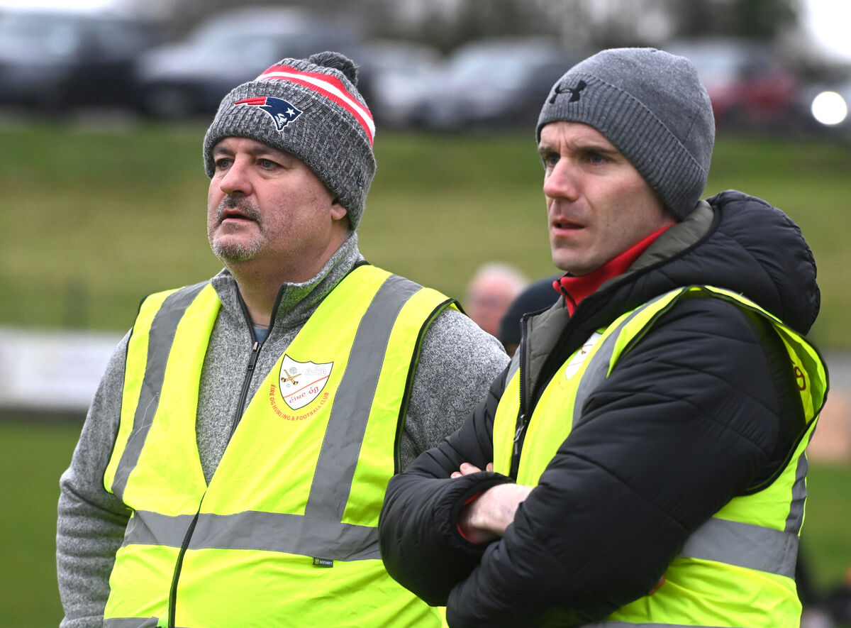  UCC manager Johnny Clifford, on the left, with Daniel Goulding. Picture: Eddie O'Hare