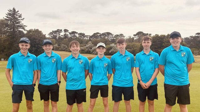 <p>The Fermoy panel who won the Munster East pennant in Tramore. From the left, Robbie O'Leary, David Aherne, Zack Morrissey, James O'Mahony, Henry Bagnall, and Donagh McHugh</p>
