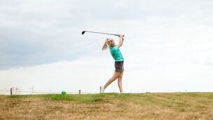 <p>IN THE SWING: Emma Fleming at the Men's & Women's Home Internationals, Woodbrook Golf Club, Shankill. Picture: INPHO/Nick Elliott</p> <p>IN THE SWING: Emma Fleming at the Men's & Women's Home Internationals, Woodbrook Golf Club, Shankill. Picture: INPHO/Nick Elliott</p>