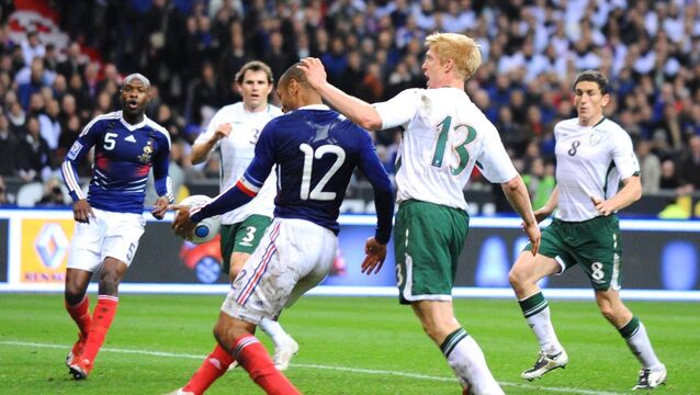 <p>The infamous handball by Thierry Henry in 2009 which could have cost Ireland a place in the World Cup finals.</p>