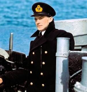 Lieut Walter Reidy on the bridge of Macha as it approaches Cork Harbour.