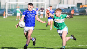 <p>Ed Ó Mír was on fire for Naomh Abán against Ballincollig. Picture: David Creedon</p> <p>Ed Ó Mír was on fire for Naomh Abán against Ballincollig. Picture: David Creedon</p>