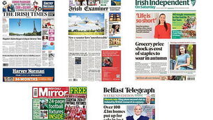 What the papers say: Saturday's front pages