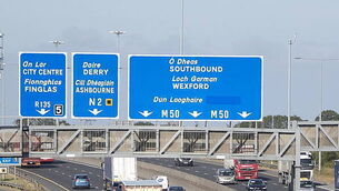 Several people seriously injured in crash on the M50