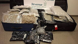 €950,000 worth of crystal meth and cannabis seized at Dublin Airport €950,000 worth of crystal meth and cannabis seized at Dublin Airport