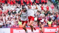 Laura Hayes and Saoirse McCarthy celebrate the final whistle 9/8/2026