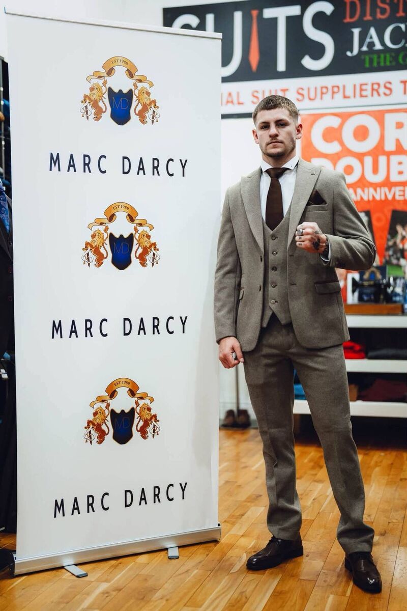 Callum 'King' Walsh at the Suits.ie showroom in Ballycurreen Callum 'King' Walsh at the Suits.ie showroom in Ballycurreen