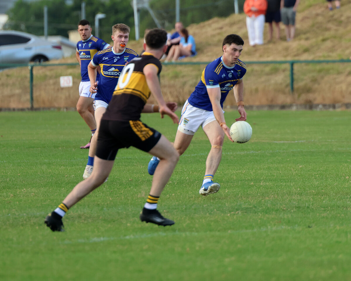 Kilshannig's Colm O'Shea on the attack against Kevin Graham of Clyda Rovers. Picture: Brendan Gleeson Kilshannig's Colm O'Shea on the attack against Kevin Graham of Clyda Rovers. Picture: Brendan Gleeson