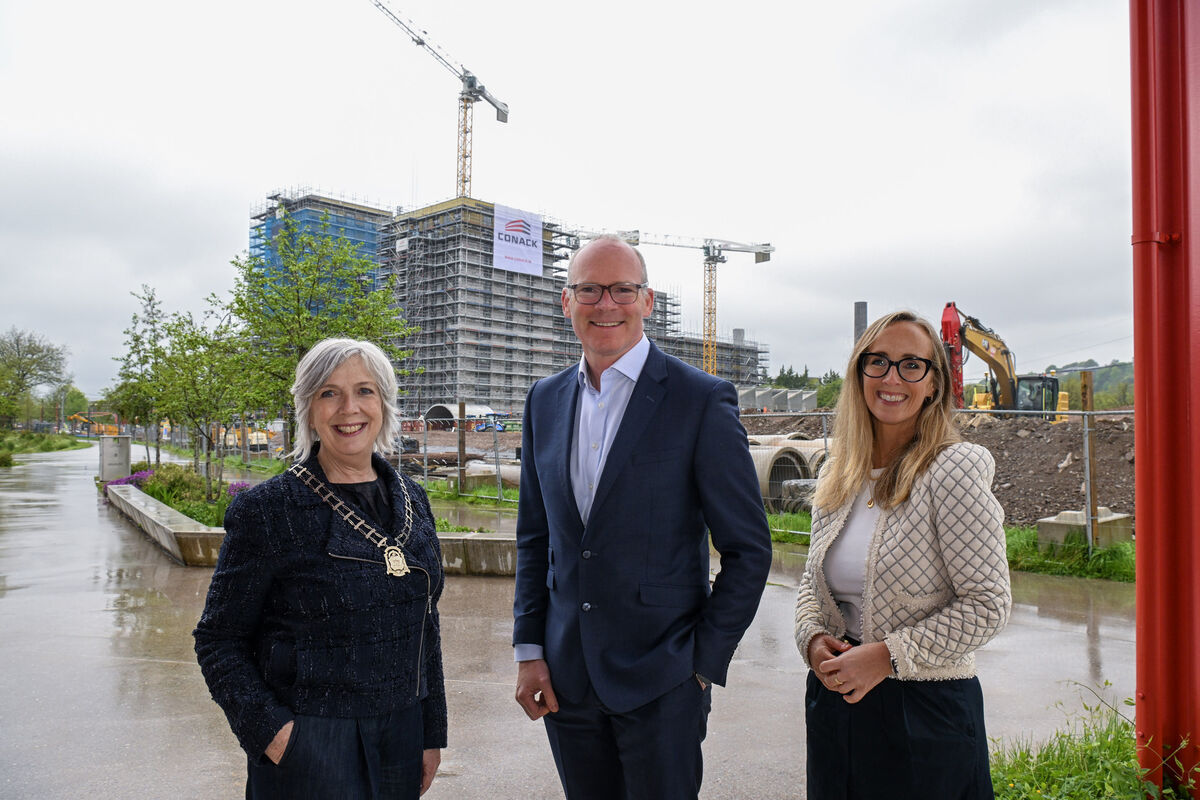 Patsy Supple, chair of the CIF Cork Branch attended the official launch of the CIF Southern Construct Summit 2026 alongside Simon Coveney, managing director of Waterfront Advisory and Joanne Treacy, director of the Southern Region, CIF. Photo: Brian Lougheed Patsy Supple, chair of the CIF Cork Branch attended the official launch of the CIF Southern Construct Summit 2026 alongside Simon Coveney, managing director of Waterfront Advisory and Joanne Treacy, director of the Southern Region, CIF. Photo: Brian Lougheed
