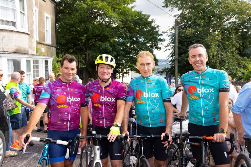 Cyclists Robbie Kenneally, Down Syndrome Ireland, Limerick Branch; Paul Sheridan, founder, Tour de Munster; Irish former pro-cyclist, Sean Kelly and Barry Neehan, Clonmel, at the end of the 2026 Tour. Picture: Alison Miles / OSM PHOTO Cyclists Robbie Kenneally, Down Syndrome Ireland, Limerick Branch; Paul Sheridan, founder, Tour de Munster; Irish former pro-cyclist, Sean Kelly and Barry Neehan, Clonmel, at the end of the 2026 Tour. Picture: Alison Miles / OSM PHOTO