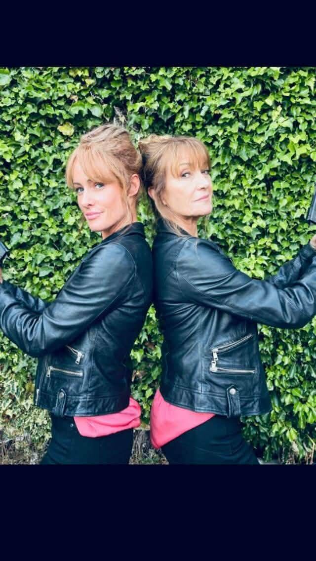 Stunt performer Avril Murphy (left) pictured with Jane Seymour who she doubled up for in the mystery-comedy television series Stunt performer Avril Murphy (left) pictured with Jane Seymour who she doubled up for in the mystery-comedy television series