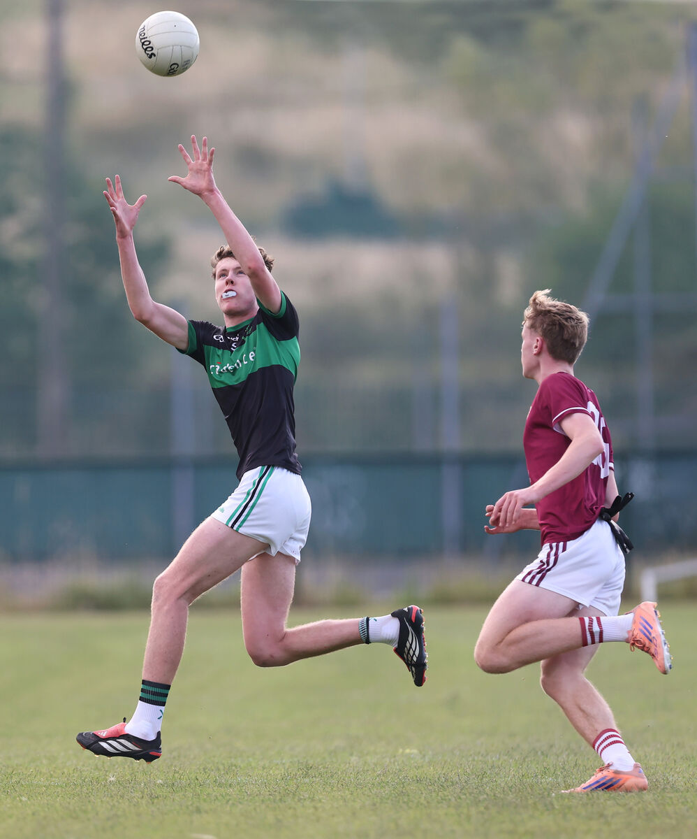  Christopher Randles fetches the ball for Nemo Rangers against Bishopstown. Picture: Jim Coughlan