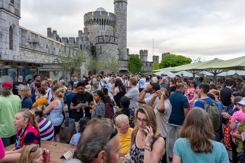 Crowds at Blackrock Castle Observatory for the solar eclipse. Picture; Noel Sweeney Crowds at Blackrock Castle Observatory for the solar eclipse. Picture; Noel Sweeney