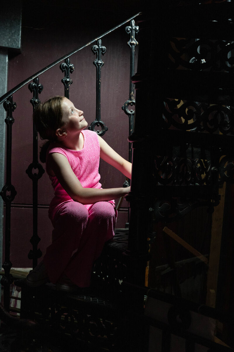 Clíona Harte in Graffiti Theatre (former Assumption Convent) at the launch of Cork Heritage Open Day which sees 42 historic buildings in Cork open for free on Saturday, August 15. Picture: Darragh Kane