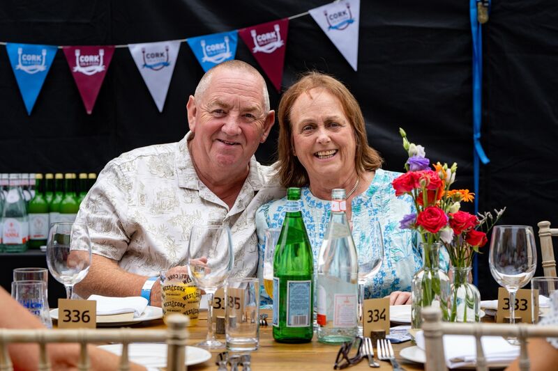 Frank and Valerie McNamara at the long table event. Picture: Chani Anderson